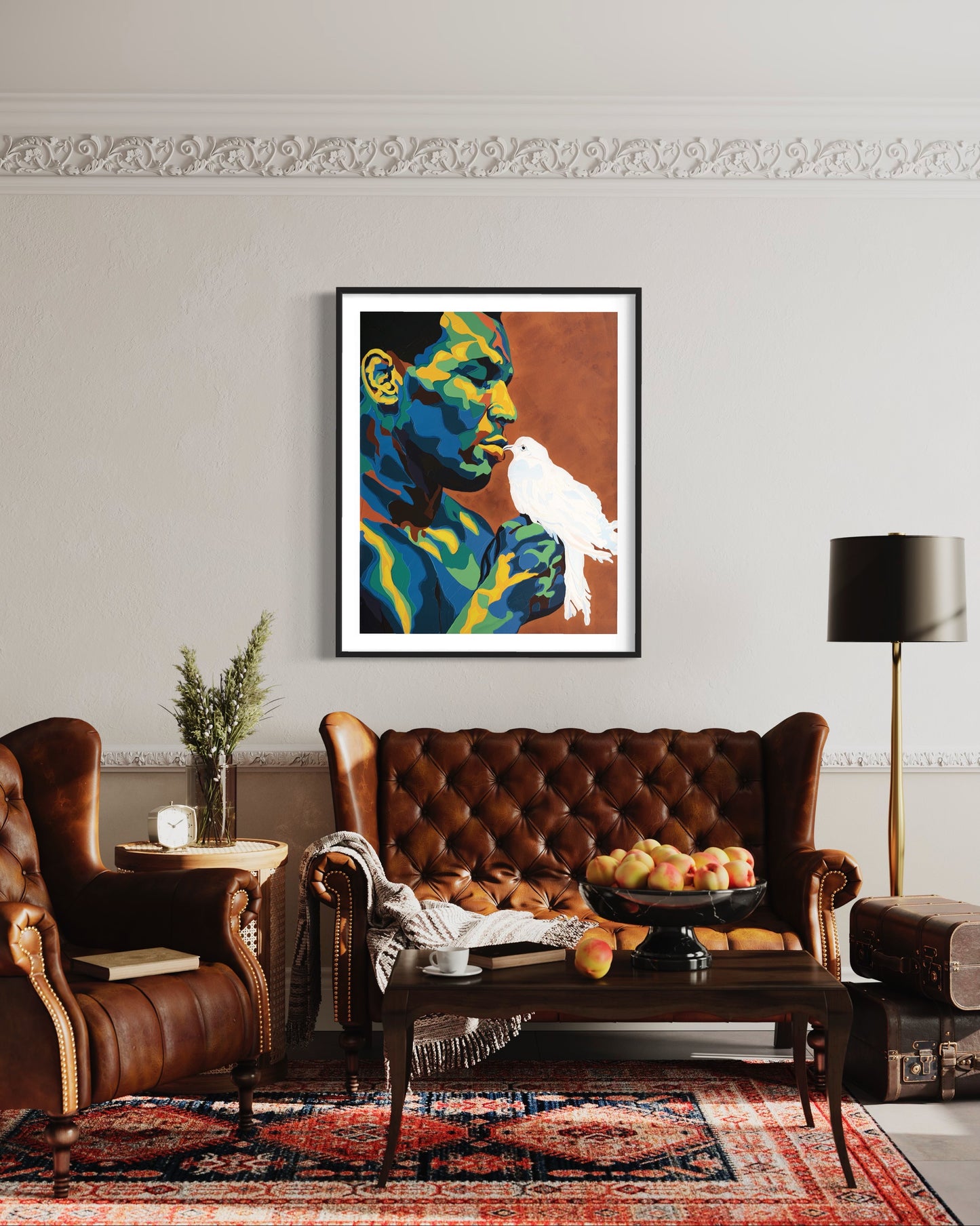 Mike Tyson With Pigeons Prints