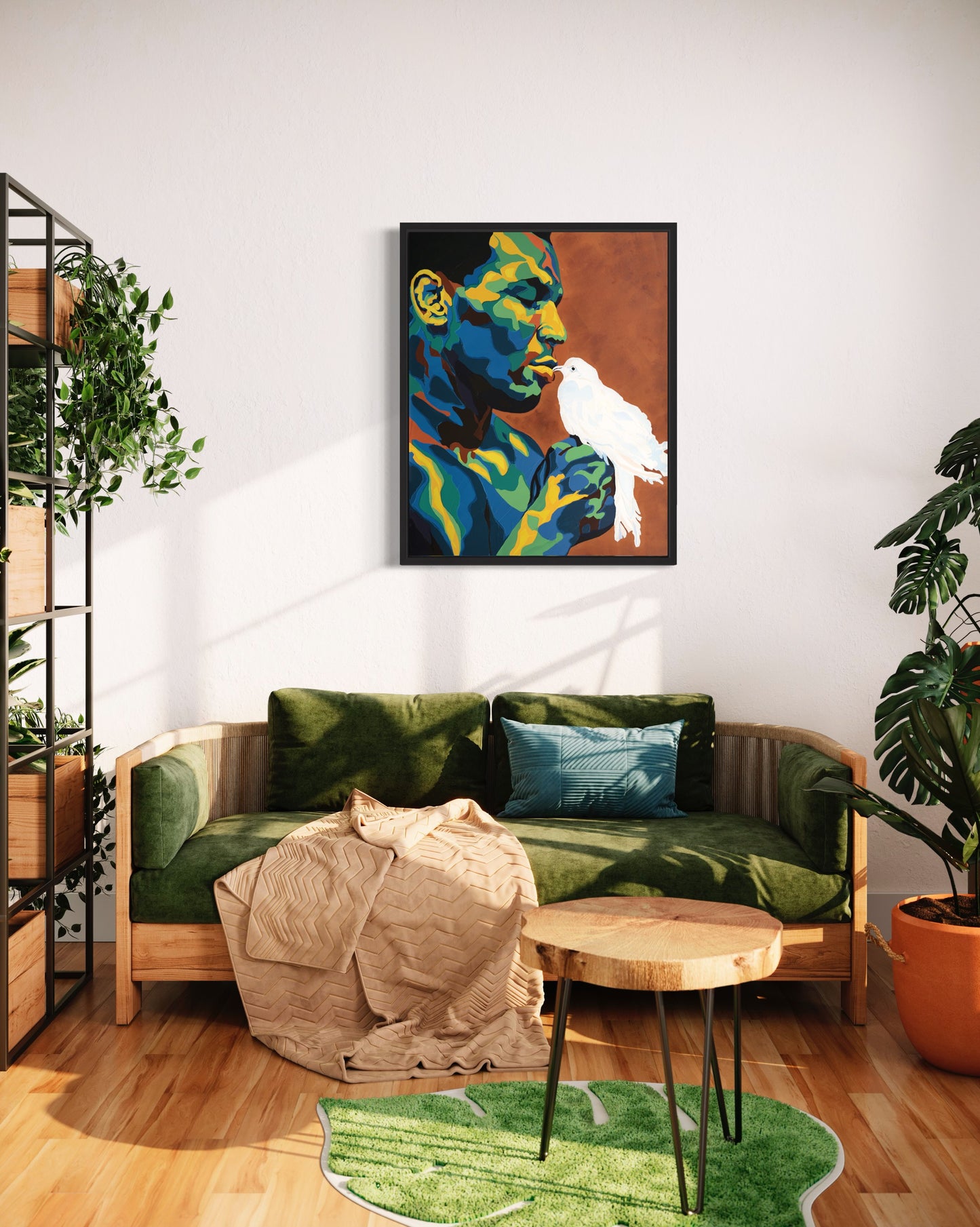 Mike Tyson & Pigeon Original Painting
